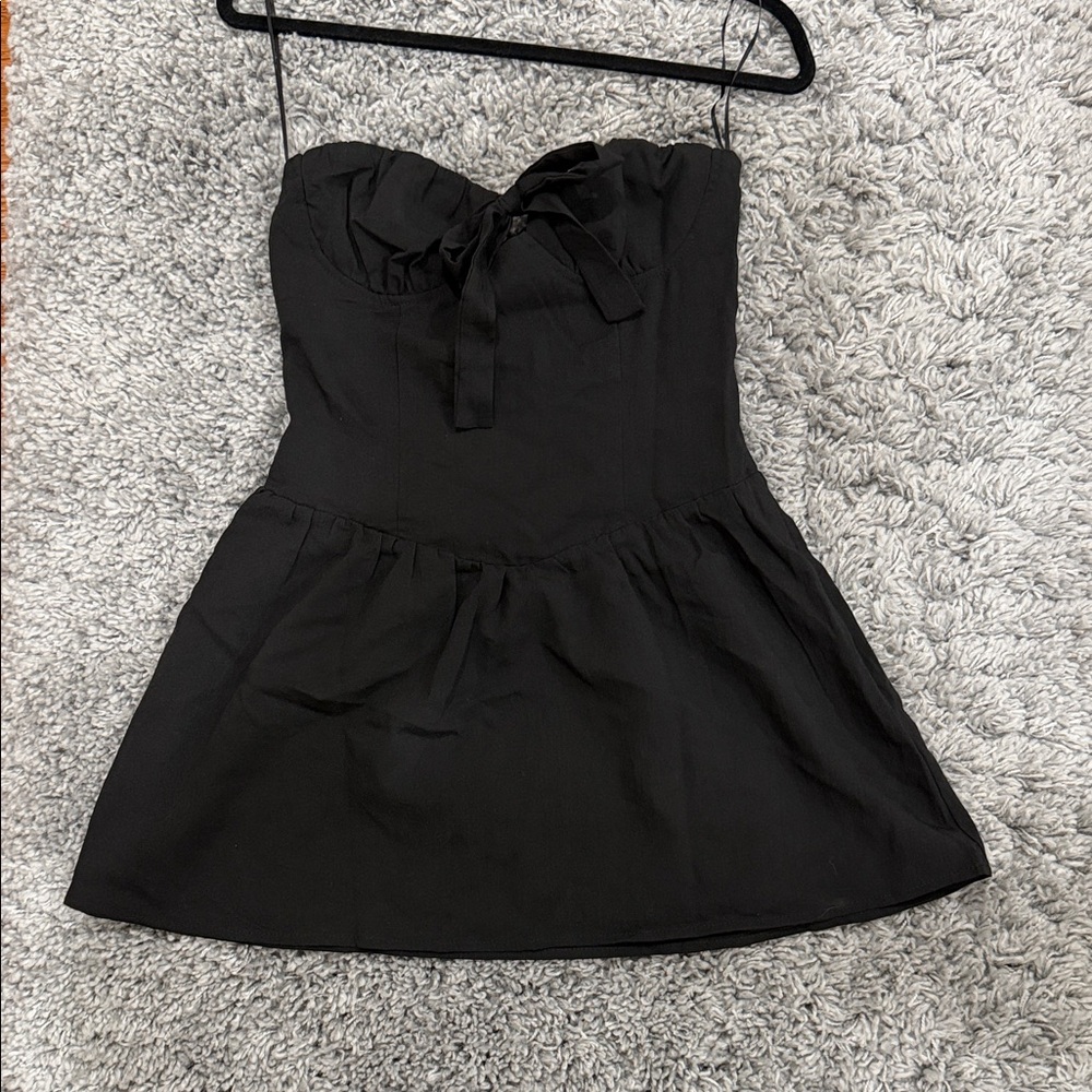 That’s So Fetch Black Strapless Dress